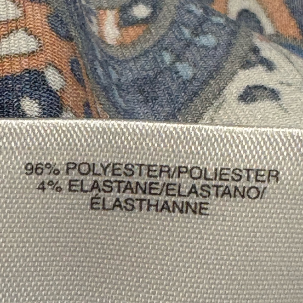 Kasper Paisley Sleeveless Blouse Size Medium. Stretch, colorful, office, summer - Picture 8 of 12